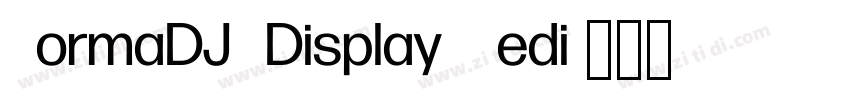 FormaDJRDisplay Medi字体转换